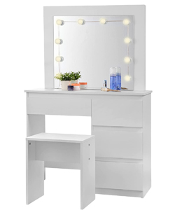 Comprar EUGAD Tocador estilo Hollywood con cajones