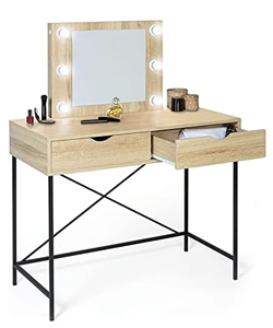 Comprar IDMarket Tocador Louisa diseño industrial con LED